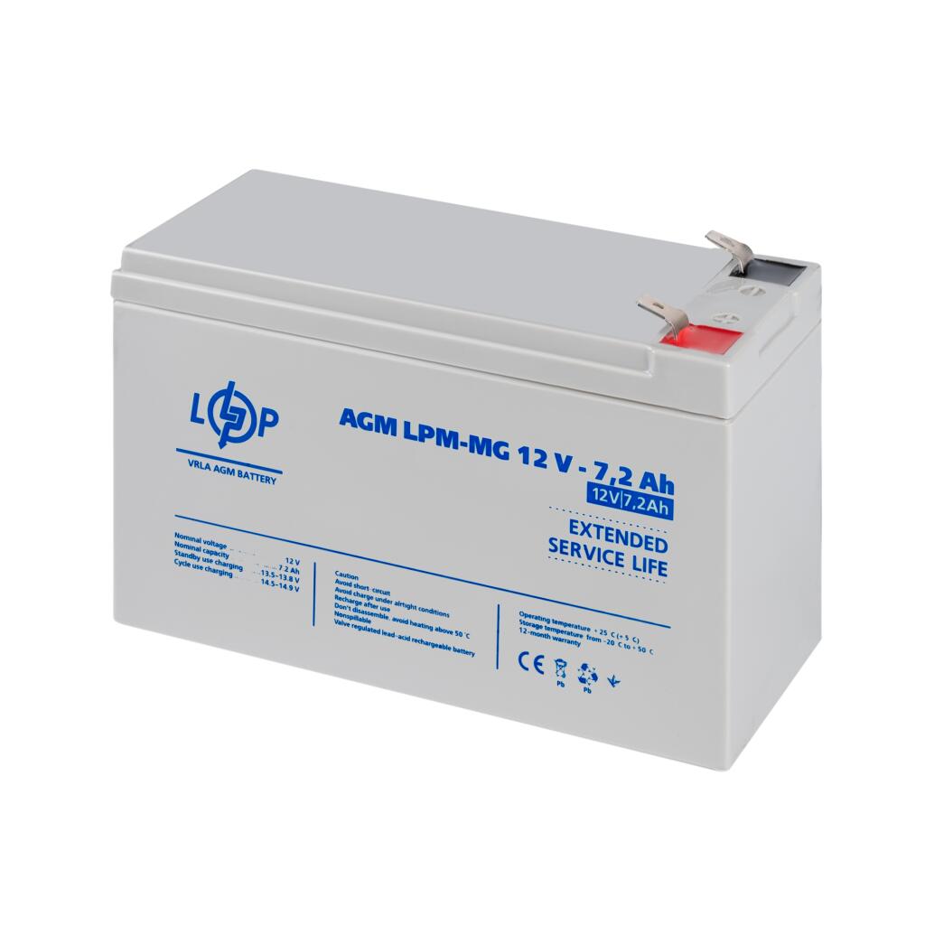 Акумулятор мультигелевий LPM-GL 12V-7,2Ah 6553
