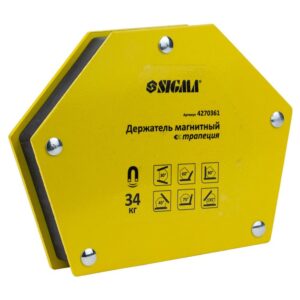 Струбцина магнітна 34кг(трапеція) Сігма 4270361