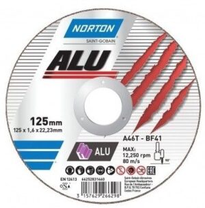 Диск відрізний по алюмінію NORTON-Alu A46N 12522.21.6 мм 66252839270