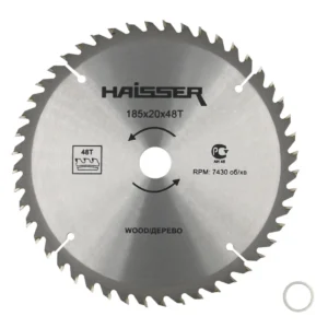 Диск пильний  по дереву 185*20 48 Зуб HAISSER 4311639