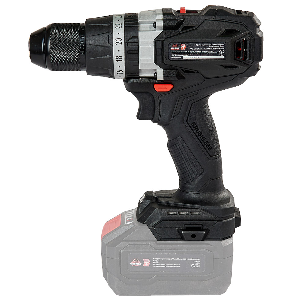 Дриль-шуруповерт акум.ВІТАЛС Professional AU 1870 BS Smart Line+ 184441