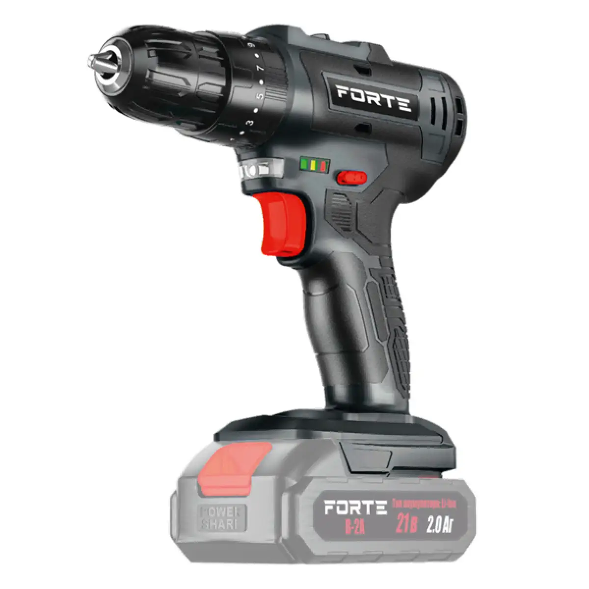 Дриль-шуруповерт акумуляторний FORTE CD-21 20B/35Нм без АКБ та ЗП 142795
