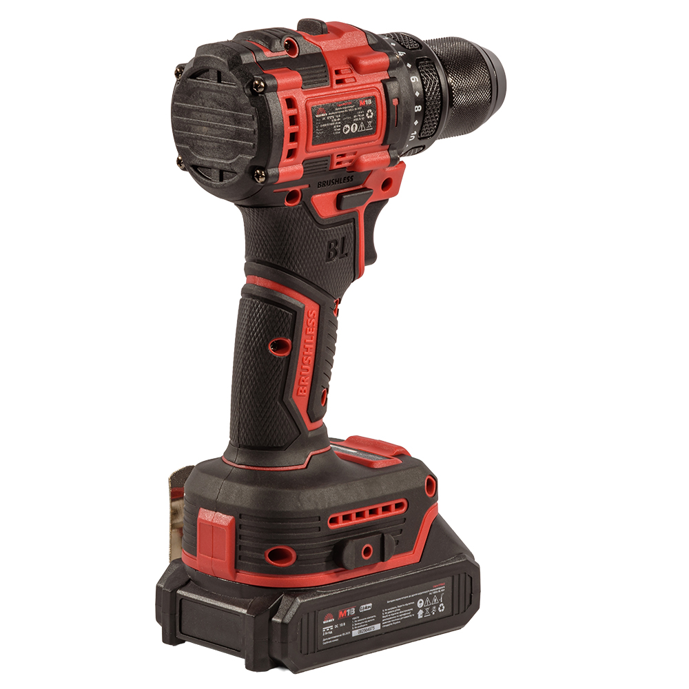 Дриль-шуруповерт акумуляторний безщітковий 2 АКБ та ЗП Vitals Master AU 1832c BL Kit+ АМТ 235331