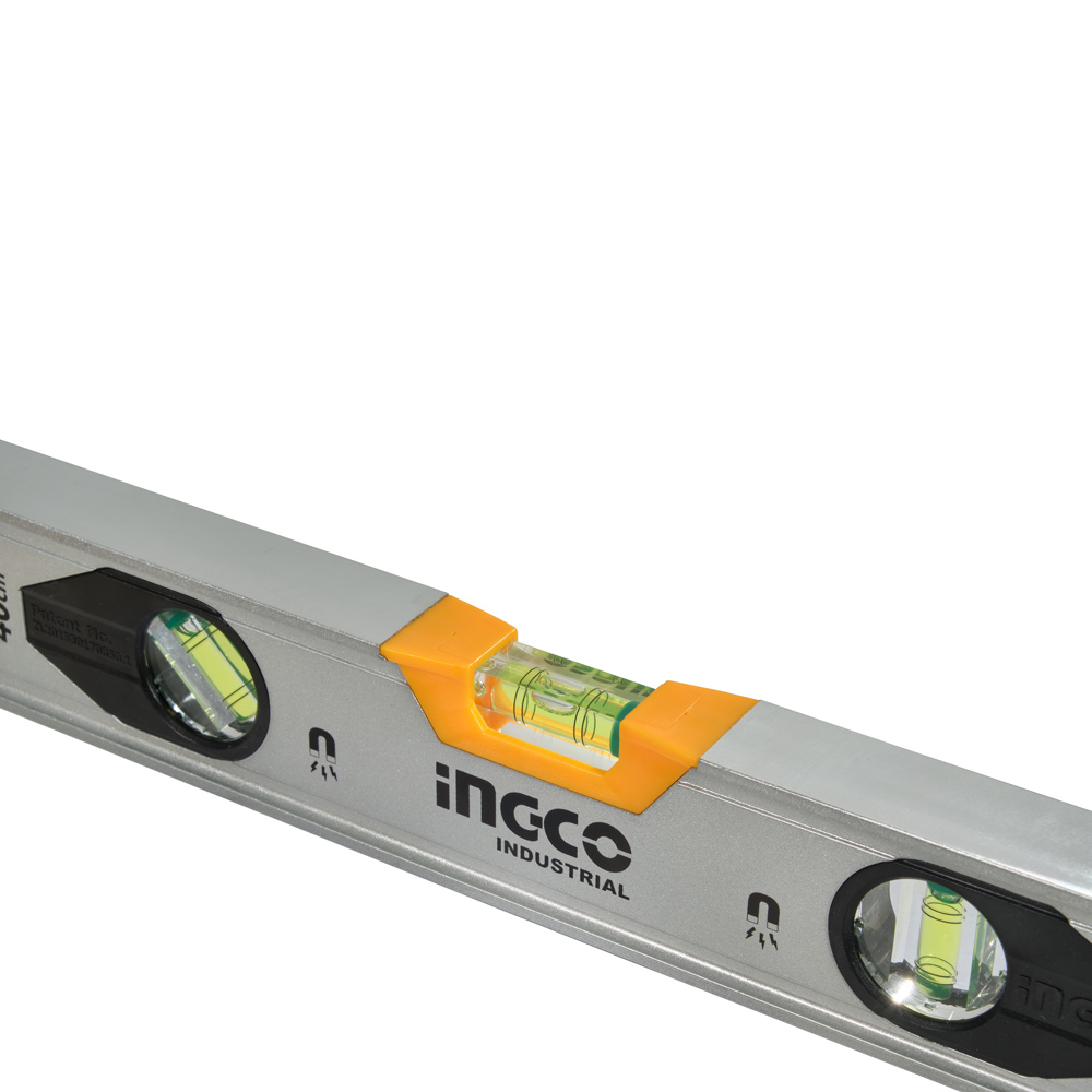 Рівень 40 см,3 капсули,алюмин.рамка 1,5 мм с магнитом INGCO HSL38040M