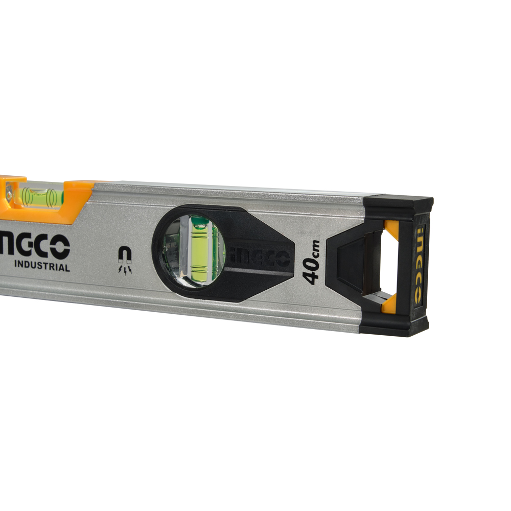 Рівень 40 см,3 капсули,алюмин.рамка 1,5 мм с магнитом INGCO HSL38040M