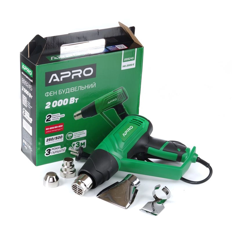 Фен будівельний HG-2000 E APRO 899245