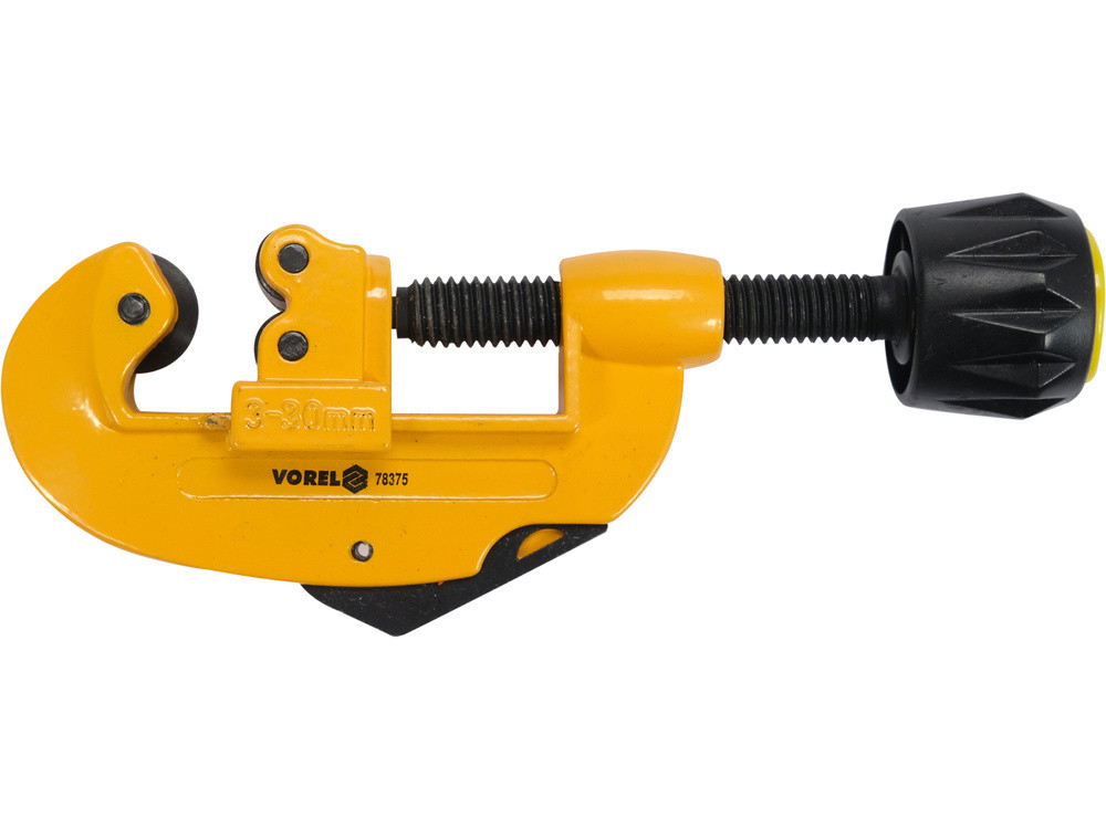 Труборіз для труб металевих і полімерних VOREL 3-30мм 2роликові різці 18*3*5мм 78375