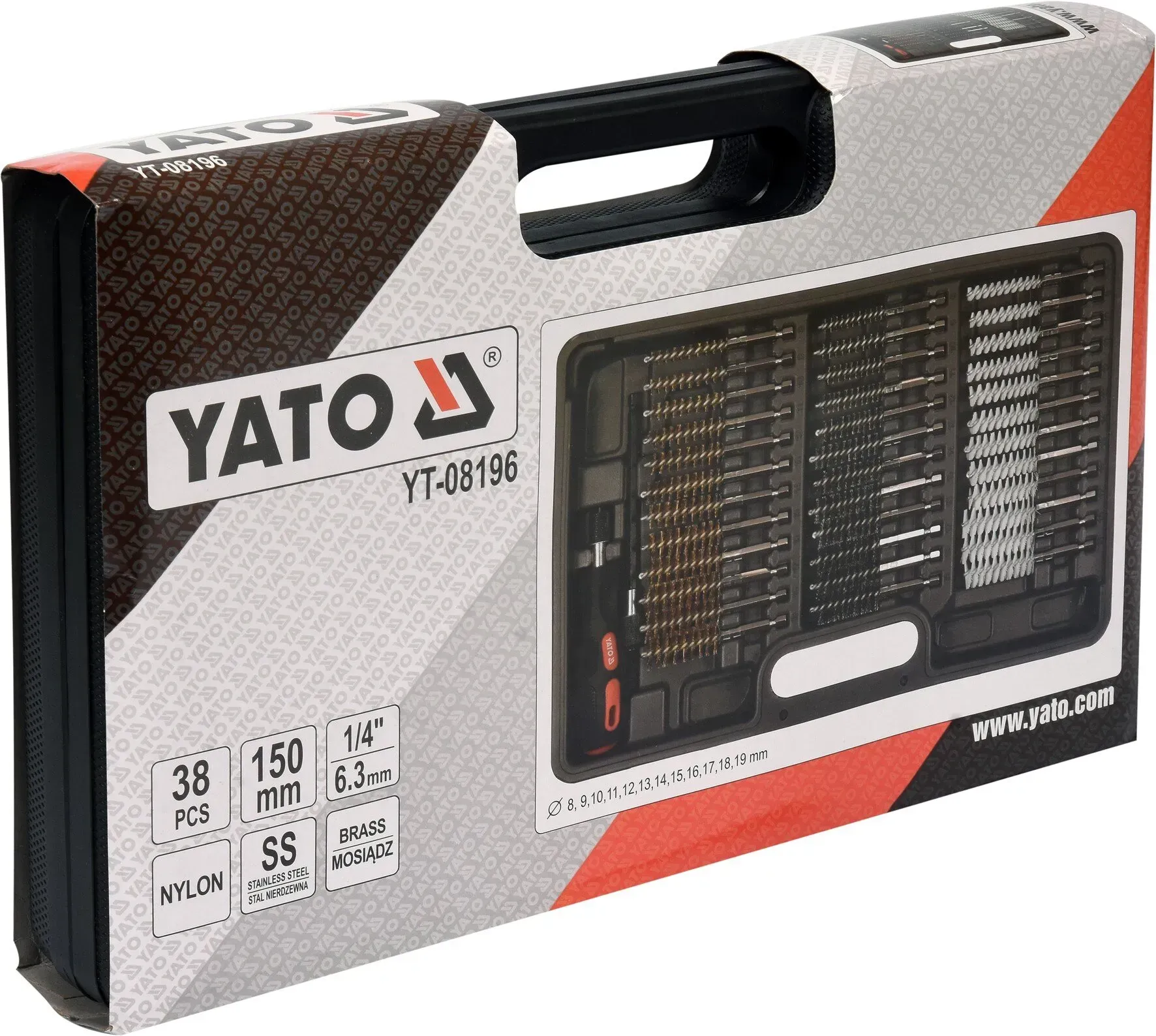 Набір щіток до свічних гнізд YATO YT-08196