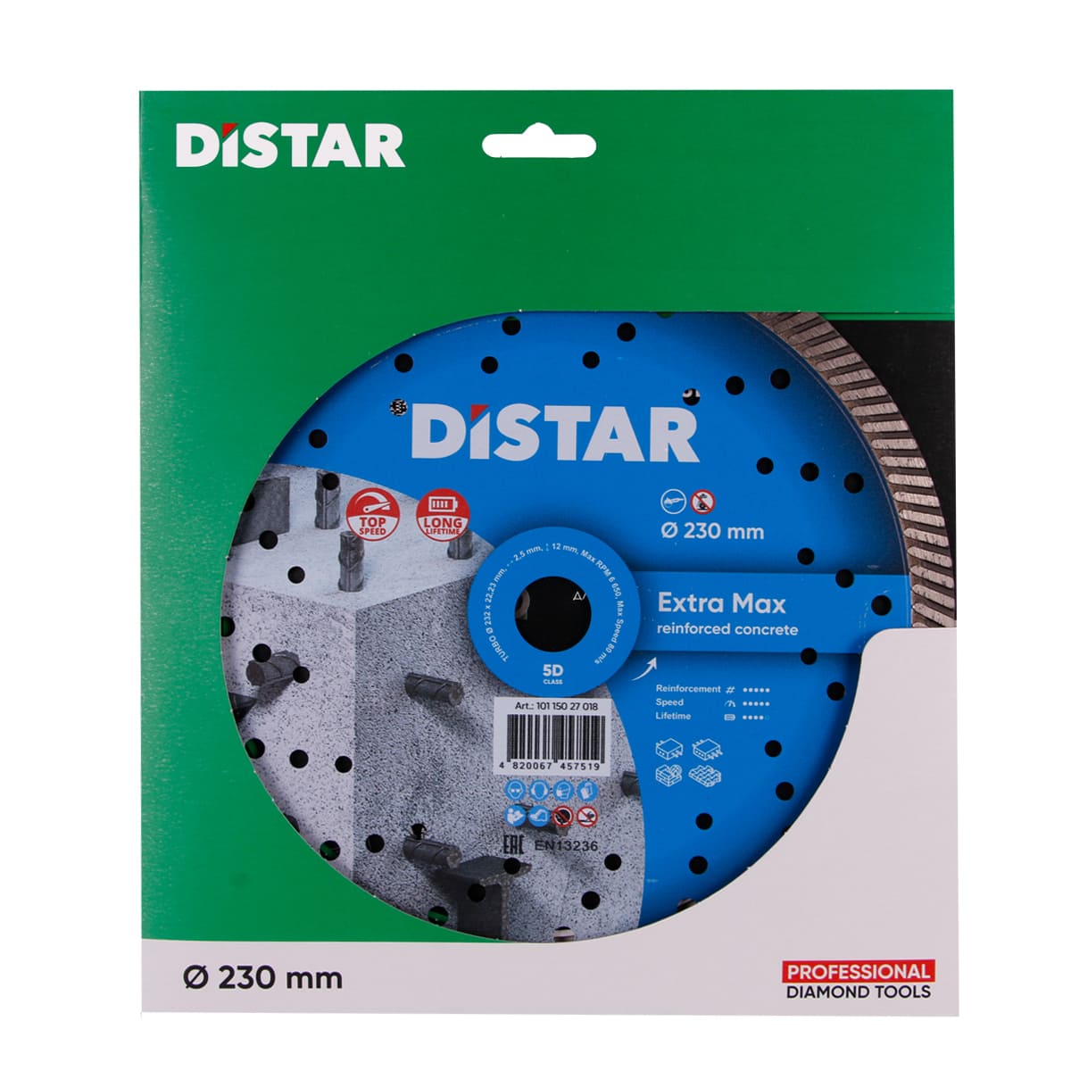 Диск Алмазний DISTAR Turbo 232*2.5*12*22.23 Extra Max 10115027018