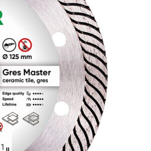 Диск алмазний відрізний 1А1R DISTAR  125*1.4/1.0*10*22.23  Gres Master 11115160010
