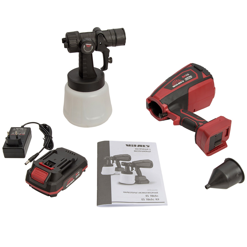 Фарбопульт акумуляторний Vitals Master ES1865c Kit 1 АКБ + ЗП 243608
