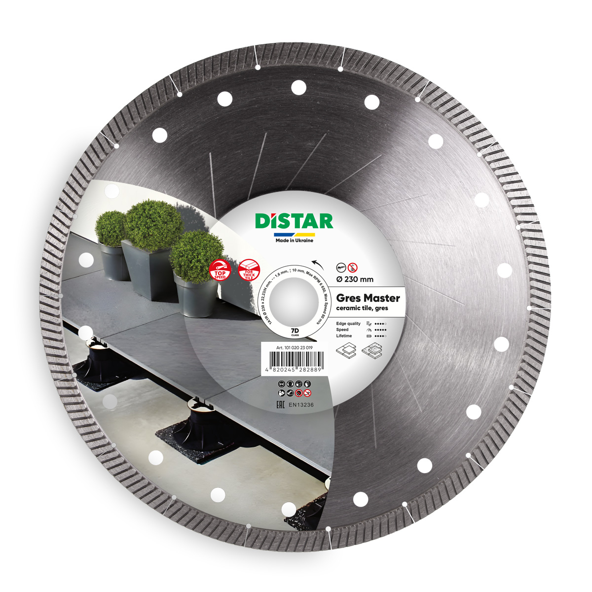 Диск Алмазний DISTAR 230*1.61.2*10*22.23/H Gres Master 81120528026