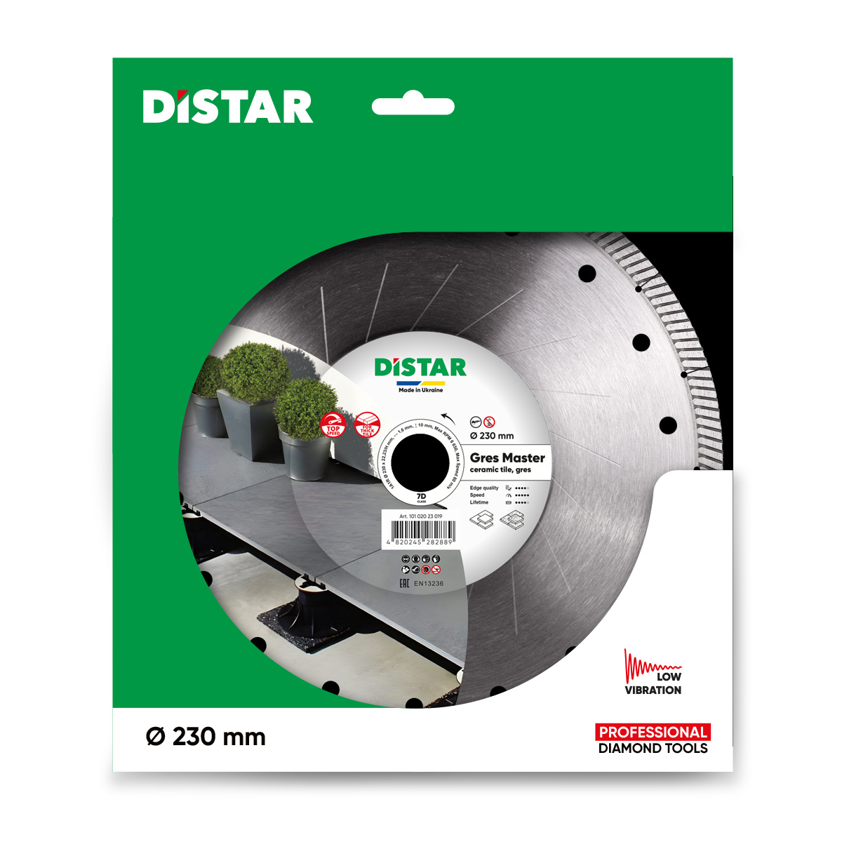 Диск Алмазний DISTAR 230*1.61.2*10*22.23/H Gres Master 81120528026