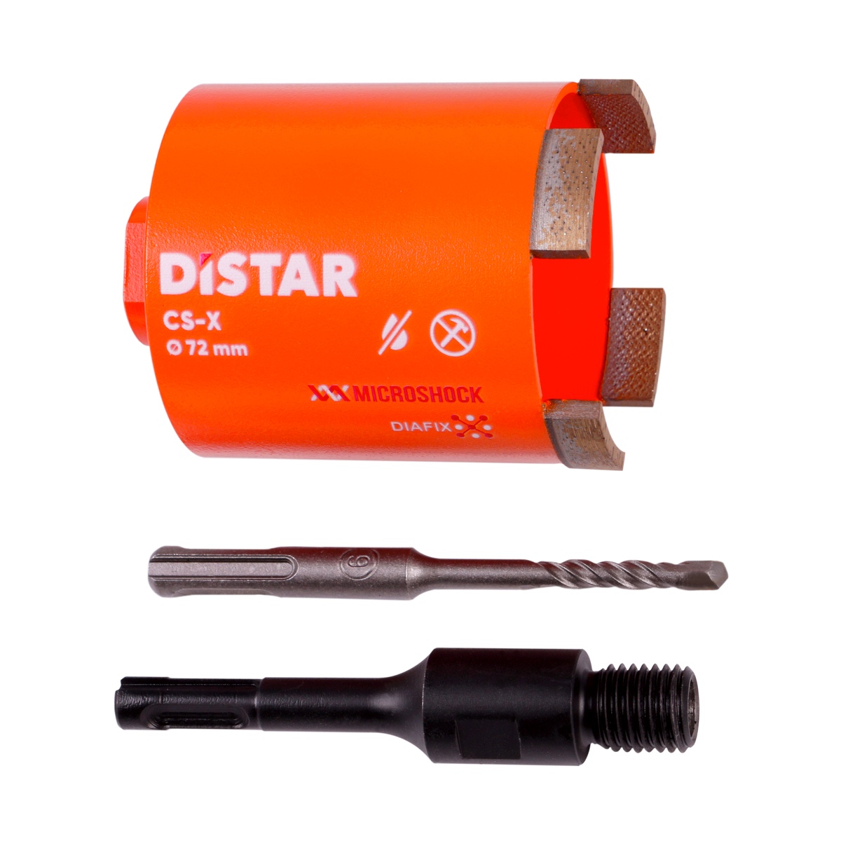 Коронка по бетону алмазна Distar DDS-W 072*70-4*SDS+DLD 072 CS-X 10170085515