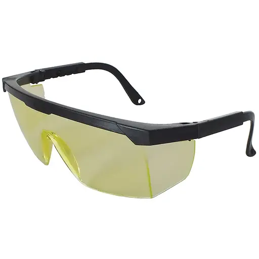 Окуляри захисні жовті з регульованною дужкой WERK