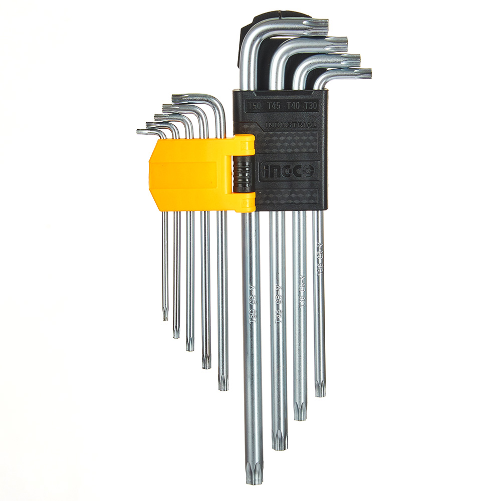 Набір ключів подовжених TORX 9 шт.T10-T50 INGCO HHK 13092