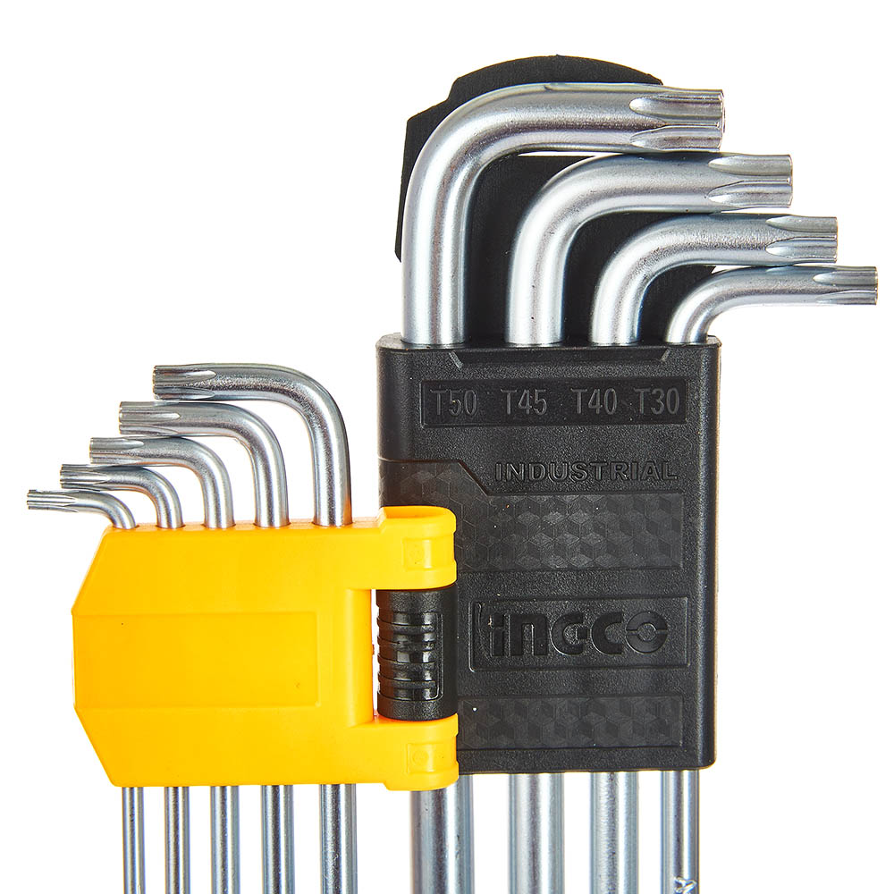Набір ключів подовжених TORX 9 шт.T10-T50 INGCO HHK 13092