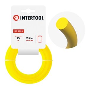 Ліска для тримера “коло” 2,7мм*15м INTERTOOL DT-2304