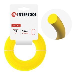 Ліска для тримера “коло” 3.0мм*15м INTERTOOL DT-2305