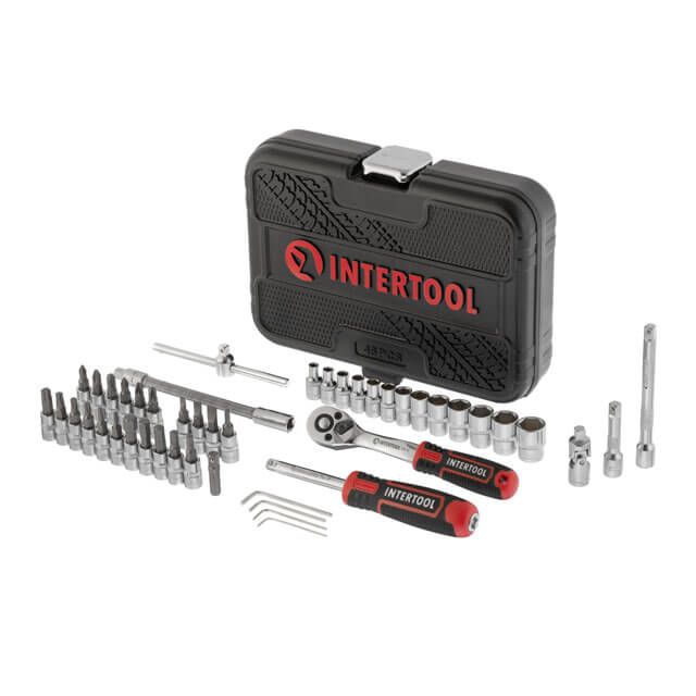 Набір інструментів 46 од.14 Cr-V ІНТЕРТУЛ ET-8046