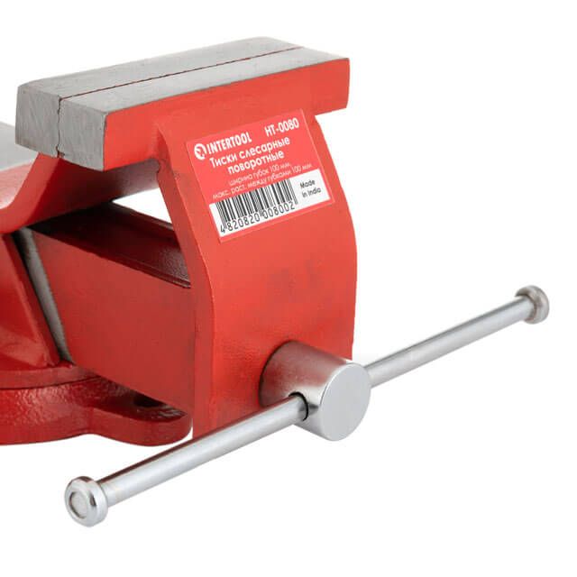 Лещата слюсарні поворотні 100 мм/4,05кг Інтертул НТ-0080