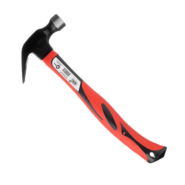 Молоток столярний 450г.Fibreglass ІНТЕРТУЛ НТ-0223