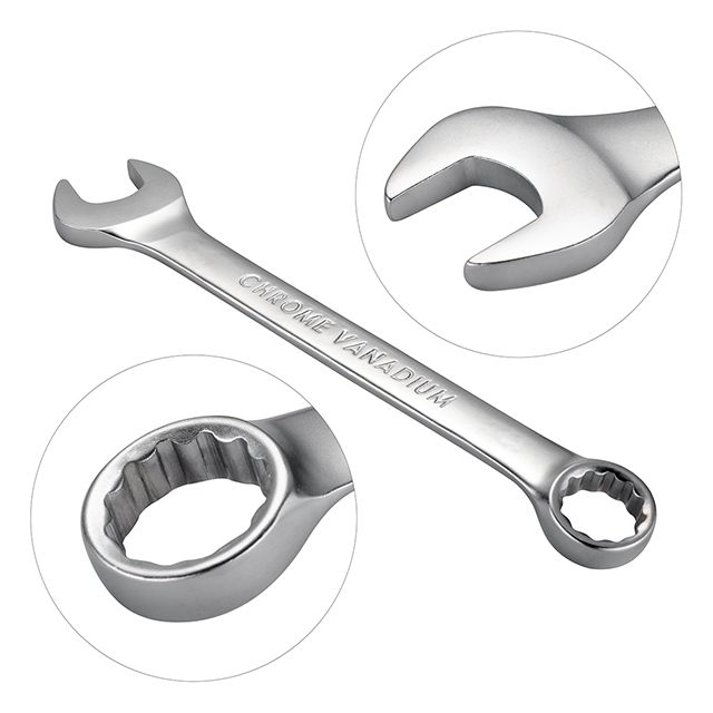 Набір ключів комбінованих 8шт.,8-19 мм,Cr-V ІНТЕРТУЛ НТ-1202