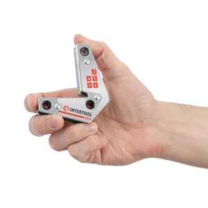 Кутник магнітний для зварювання,15,60,90,120,11кг,75*85мм INTERTOOL MW-0007