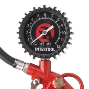 Пістолет для підкачки колес з манометром  пневматичний (блістер) INTERTOOL PT-0503