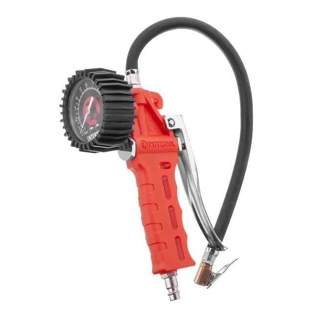 Пістолет для підкачки колес з манометром  пневматичний PROF 60G INTERTOOL PT-0505