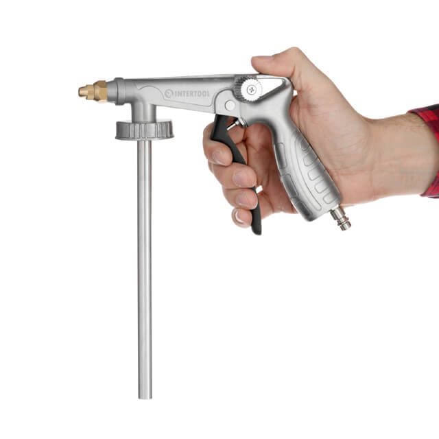 Пістолет під гравітекс пневмо.та гнучкою насадкою ІНТЕРТУЛ PT-0703