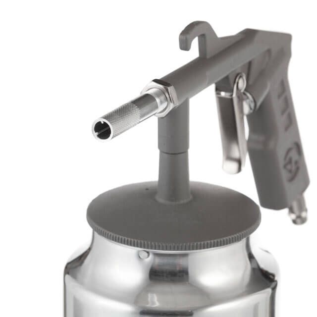 Пневмопістолет піскоструминний форсунка 6ммбачок 1000млметал 8атм ІНТЕРТУЛ РТ-0705