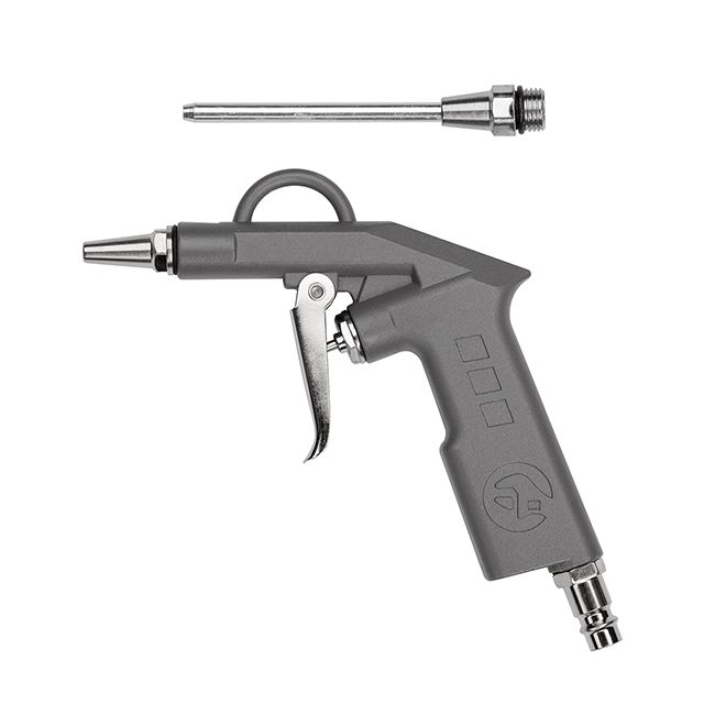 Пістолет продувний короткий з додатковим накінечником 80 мм INTERTOOL PT-0803