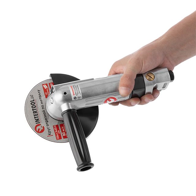 Шліфмашина кутова пневматична Інтертул РТ-1201 діаметр кола 115мм