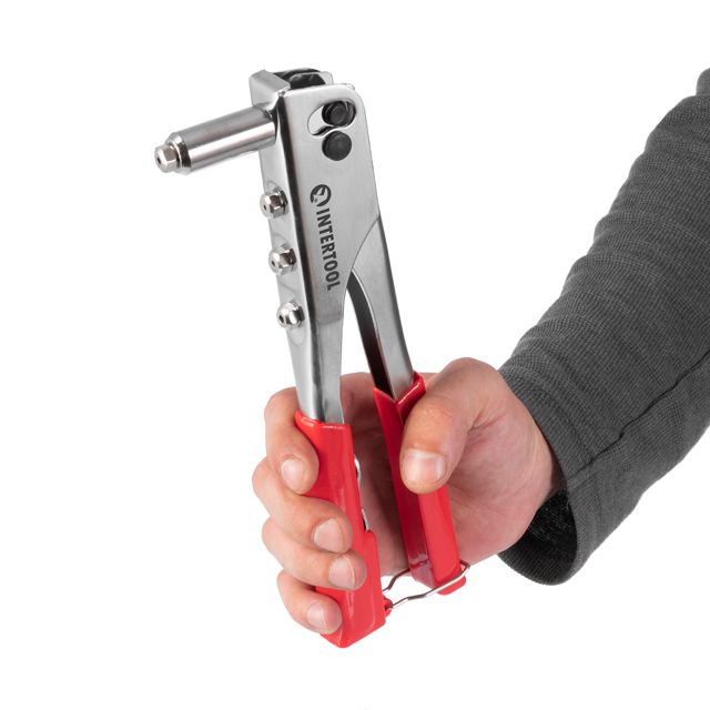 Пістолет д/заклепок 3,2–4–4,8мм Інтертул (RT-0004)