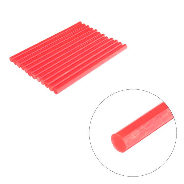Стержень клейовий червоний 11,2*200 мм Інтертул RT-1042 12штціна за пачку