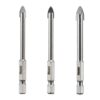 Набір свердел по склу та керамці 5+6+8 мм HEX 1/4"(6,35мм)Інтертул SD-0293 - Зображення 3