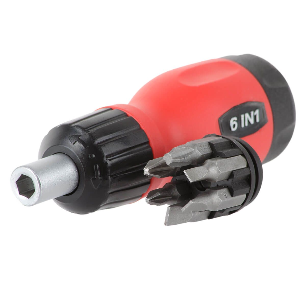 Викрутка реверсійна з комплектом насадок 6од ІНТЕРТУЛ VT-1009