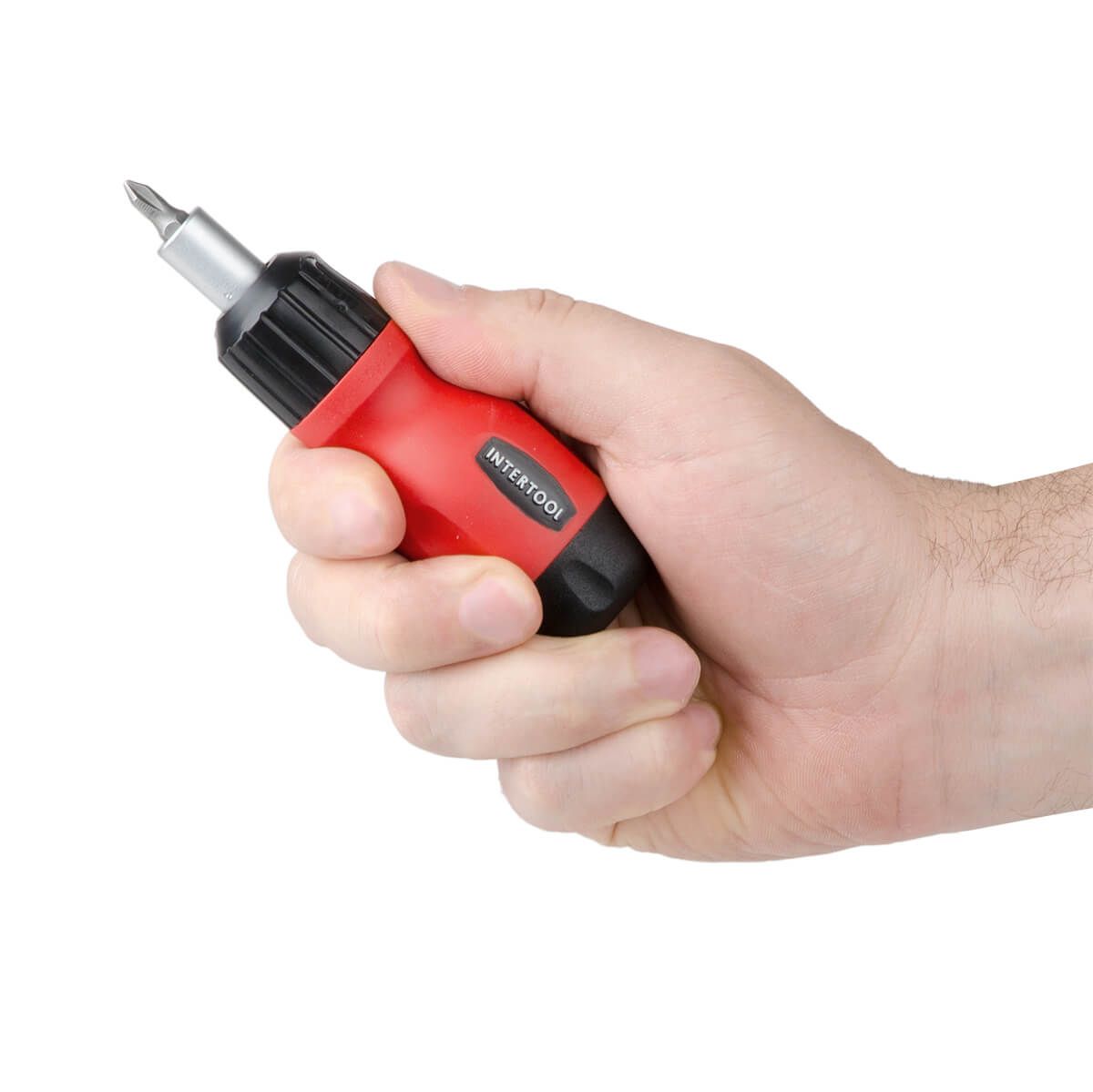 Викрутка реверсійна з комплектом насадок 6од ІНТЕРТУЛ VT-1009