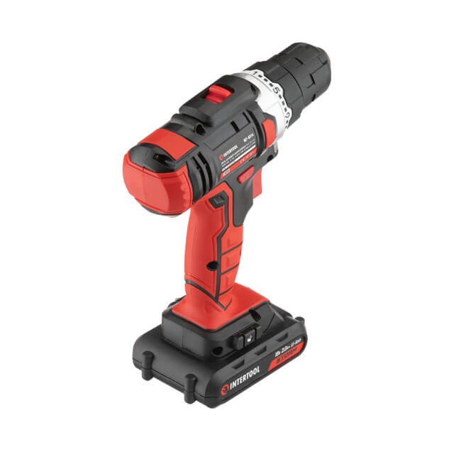 Шуруповерт акумуляторний 18В з регулюванням 2 батареї 1300мАг ІНТЕРТУЛ WT-0314