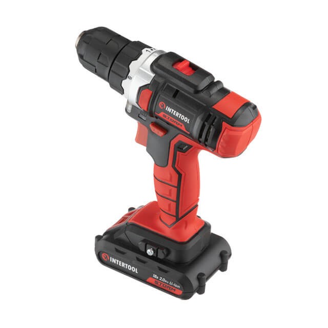 Шуруповерт акумуляторний 18В з регулюванням 2 батареї 1300мАг ІНТЕРТУЛ WT-0314