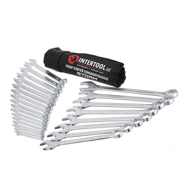 Набір ключів комбінованих 25 шт.(6-28,30/32 мм) STORM ІНТЕРТУЛ ХТ-1000