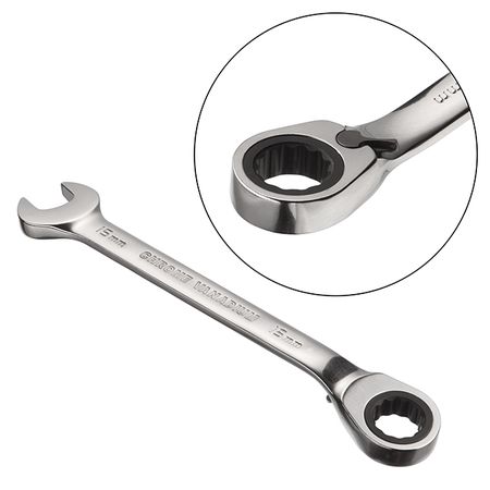 Ключ комбінований з трещіткою 15мм INTERTOOL ХТ-1315