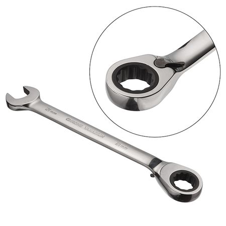 Ключ комбінований з трещіткою 21мм INTERTOOL ХТ-1321