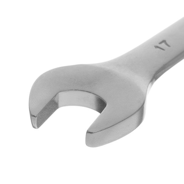 Ключ ріжково-накидний шарнірний 17мм сатин-хром INTERTOOL ХТ-1417