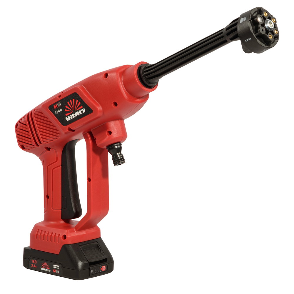 Мийка високого тиску акумуляторна 1 АКБ та ЗП Vitals Am 1830n-1Kit 243496