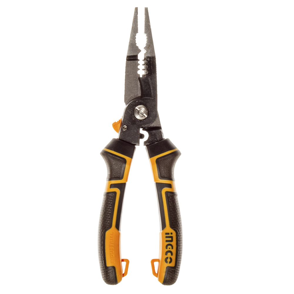 Довгогубці багатофункціональні 6 в 1і Profi 200мм INGCO INDUSTRIAL HMFLNP28200