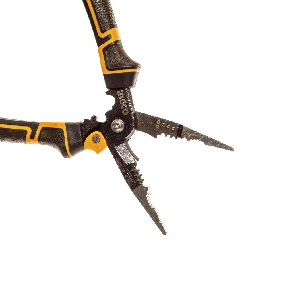 Довгогубці багатофункціональні 6 в 1і Profi 200мм INGCO INDUSTRIAL HMFLNP28200