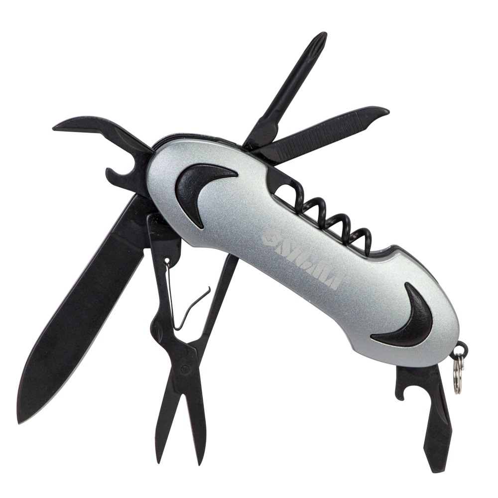 Мультиінструмент ніж 109мм 10в1 (чохол)(4375531)СІГМА