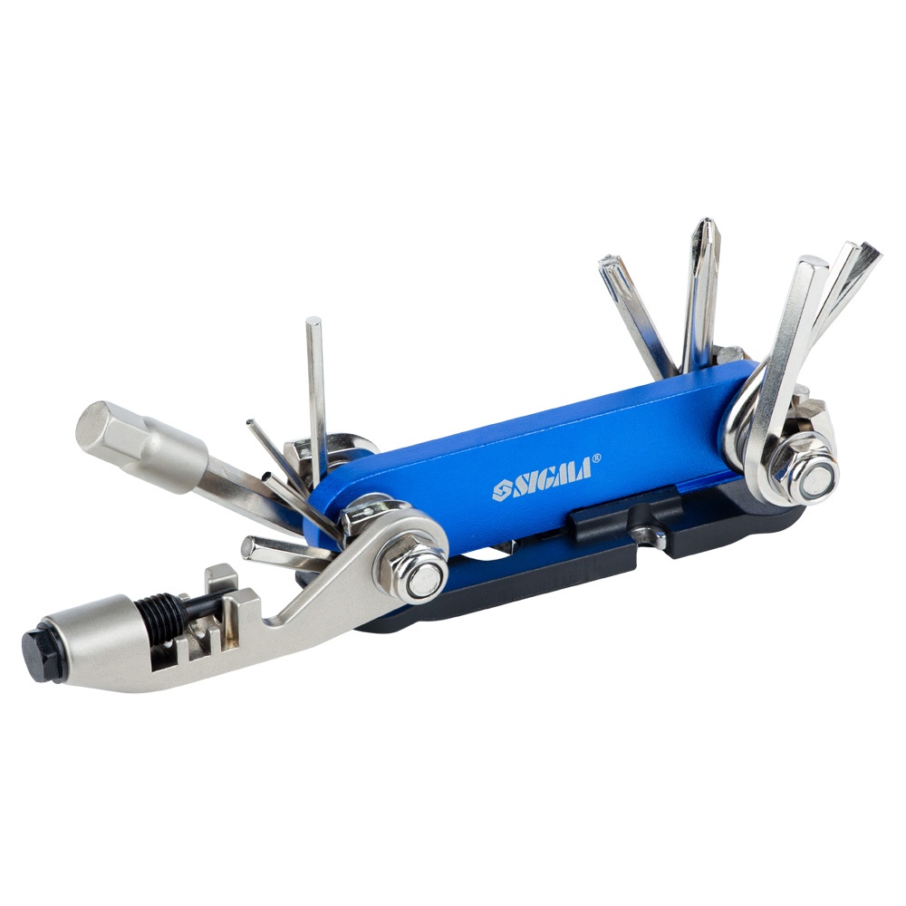 Мультиінструмент велосипедиста 92мм/15в1+лопатка монтажна Сігма 4375631